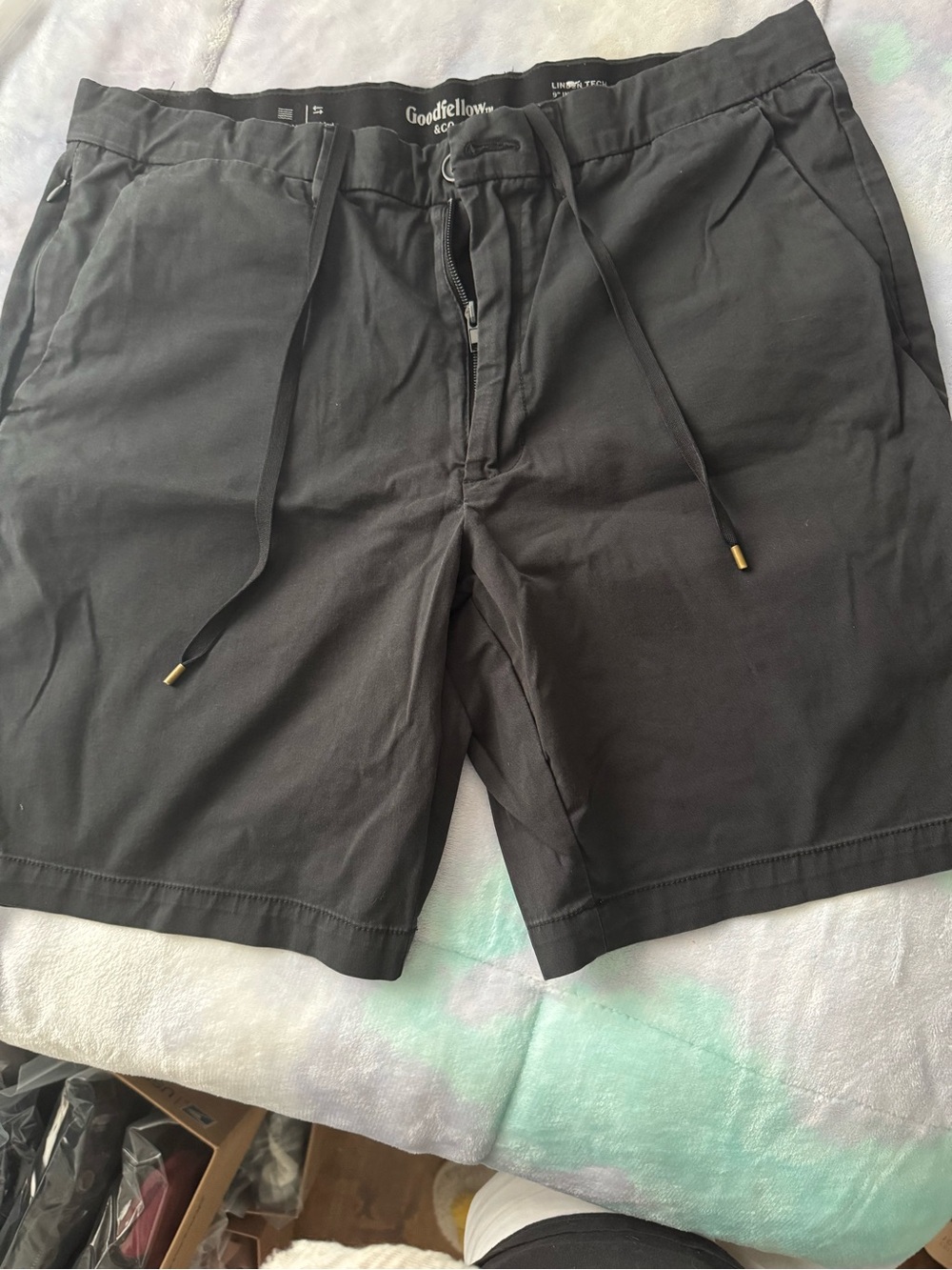 Goodfellow & Co Black Drawstring Hybrid Shorts